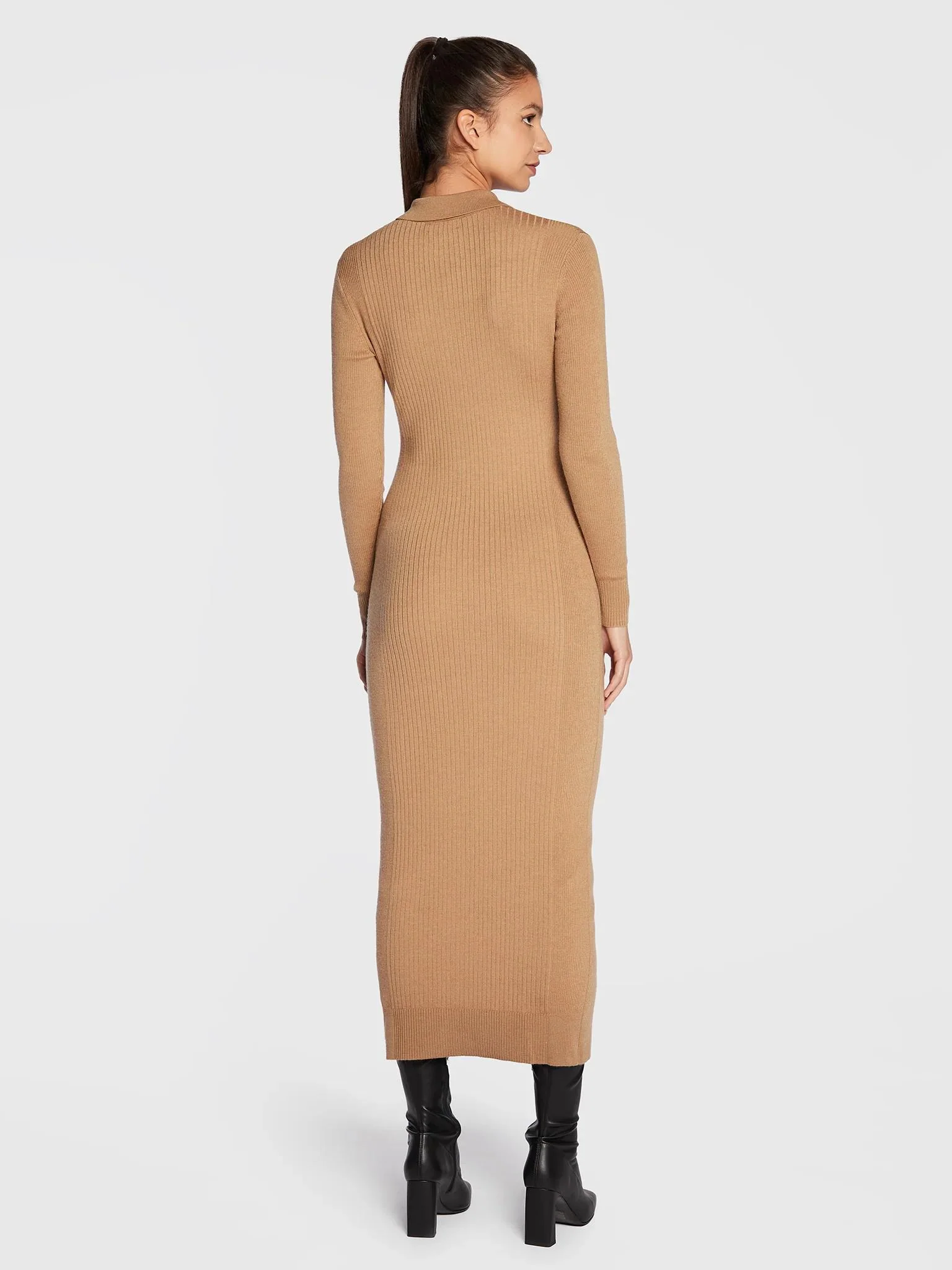 Calvin Klein - Wool Lyocell Ribbed Dress - Image 2