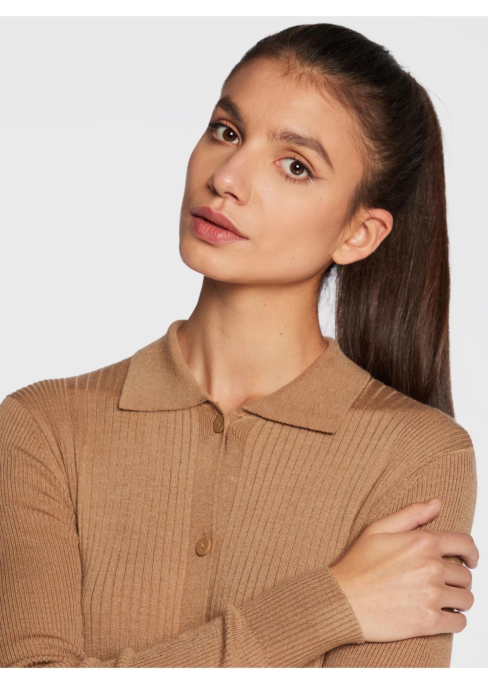 Calvin Klein - Wool Lyocell Ribbed Dress - Image 4