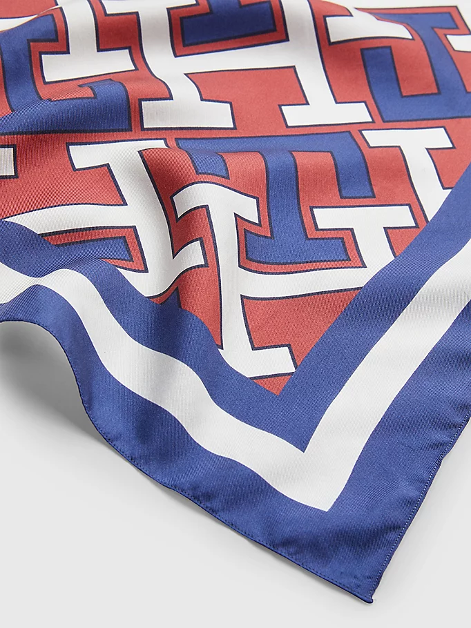 Tommy Hilfiger - Monogram Iconic Reversible Silk Scarf - Image 6
