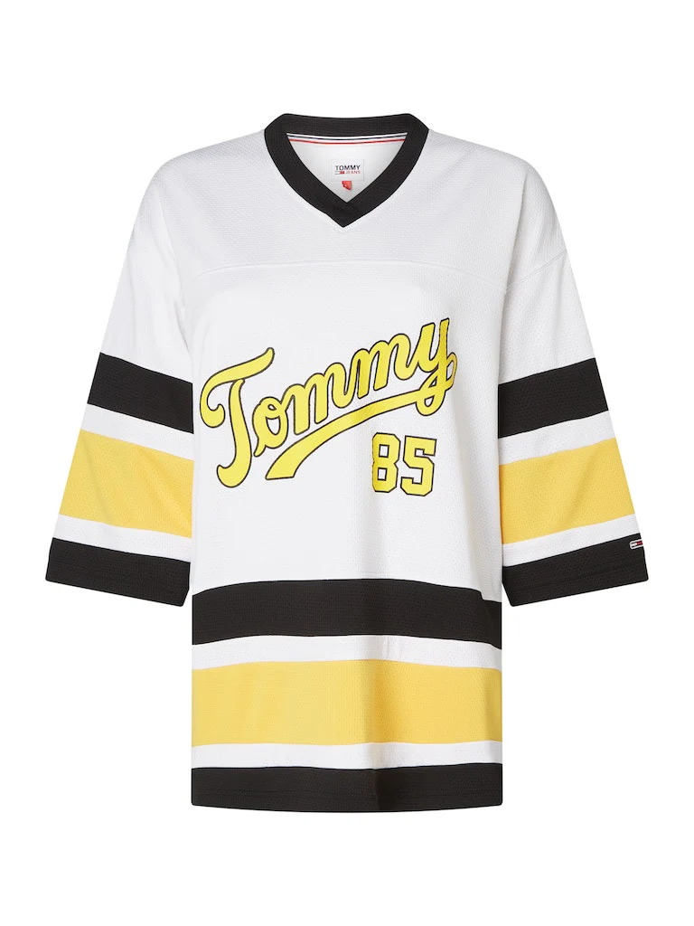 Tommy Hilfiger Jeans - College Oversized Mesh V - Neck Top - Image 2