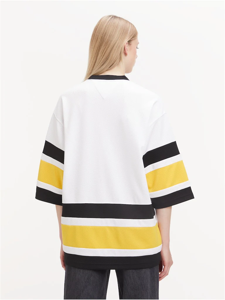 Tommy Hilfiger Jeans - College Oversized Mesh V - Neck Top - Image 6