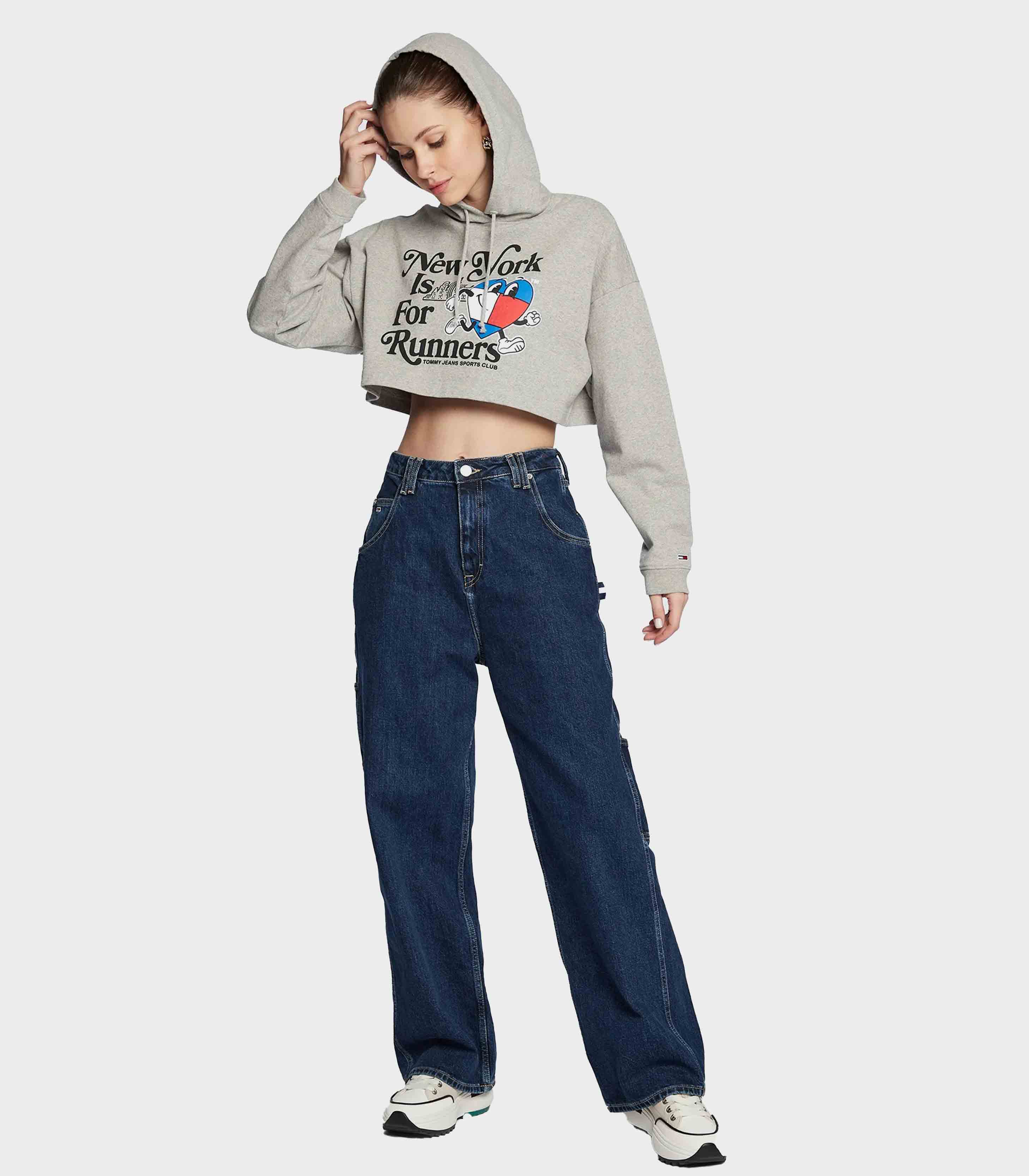Tommy Hilfiger Jeans - Cropped Sportees Runners Logo Sweatshirt - Image 2