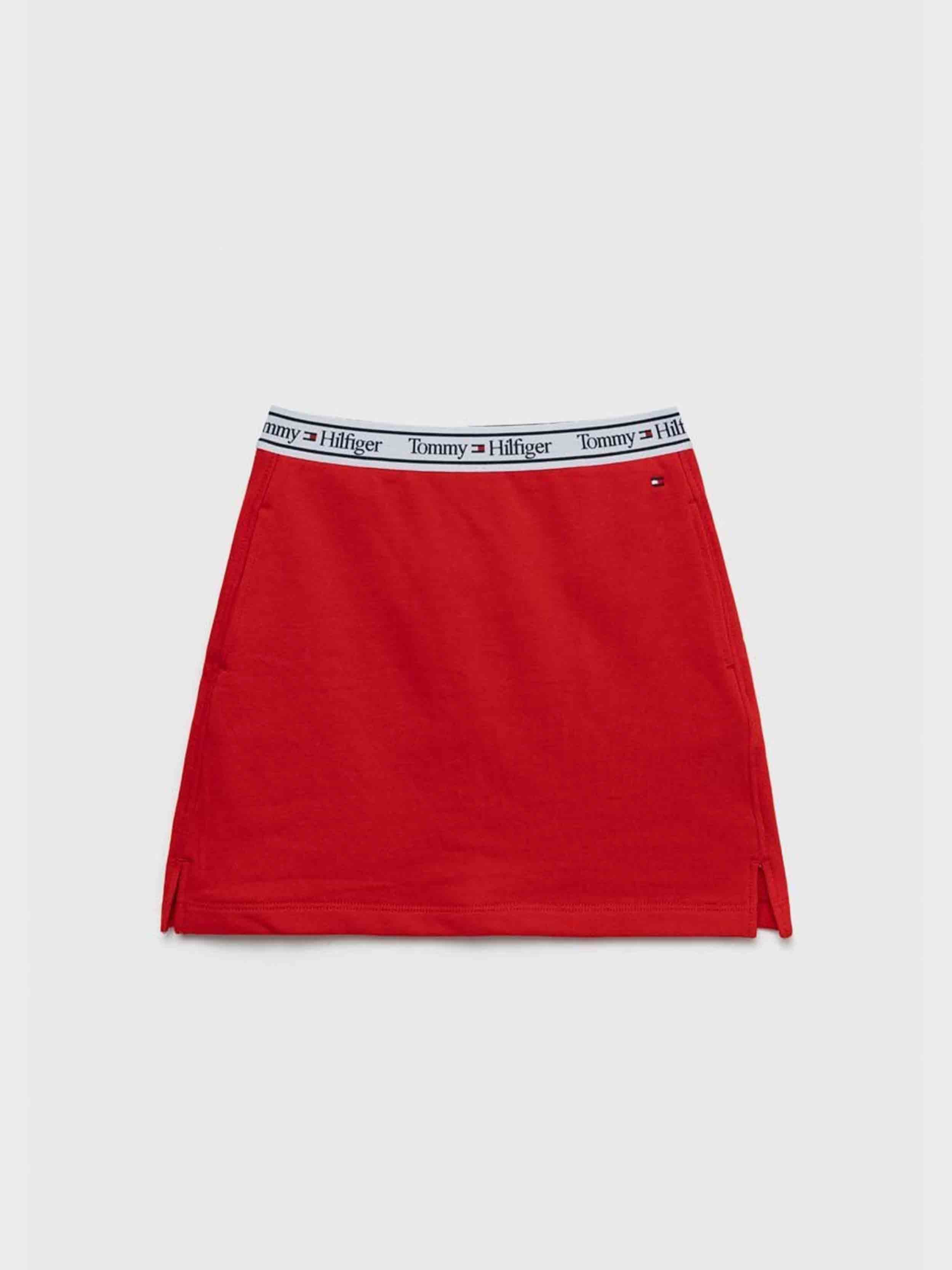 Tommy Hilfiger - Girls' Logo Tape Waistband Mini Skirt - Image 3