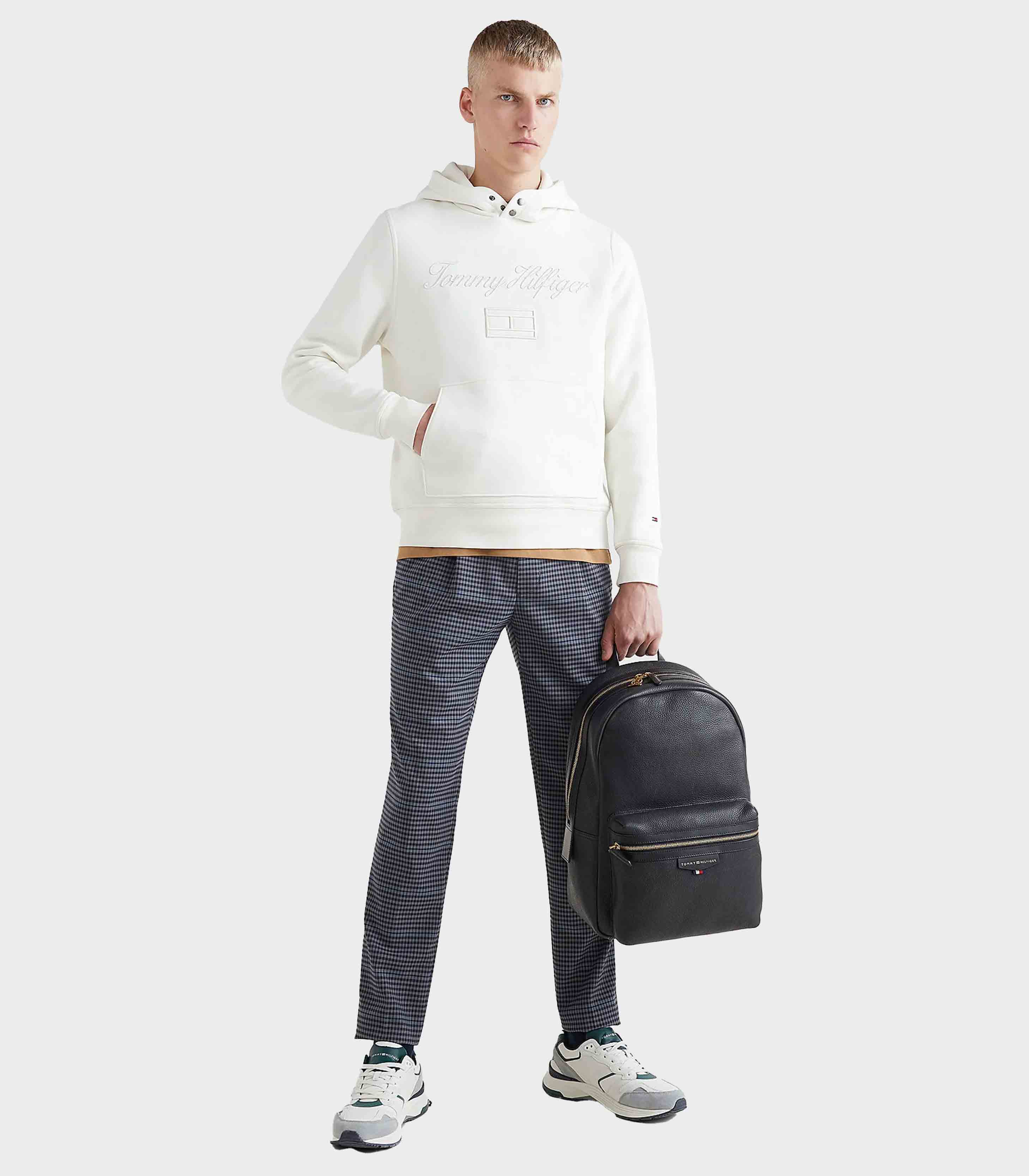 Tommy Hilfiger - Men's Check Pull On Wide Leg Trousers - Image 2