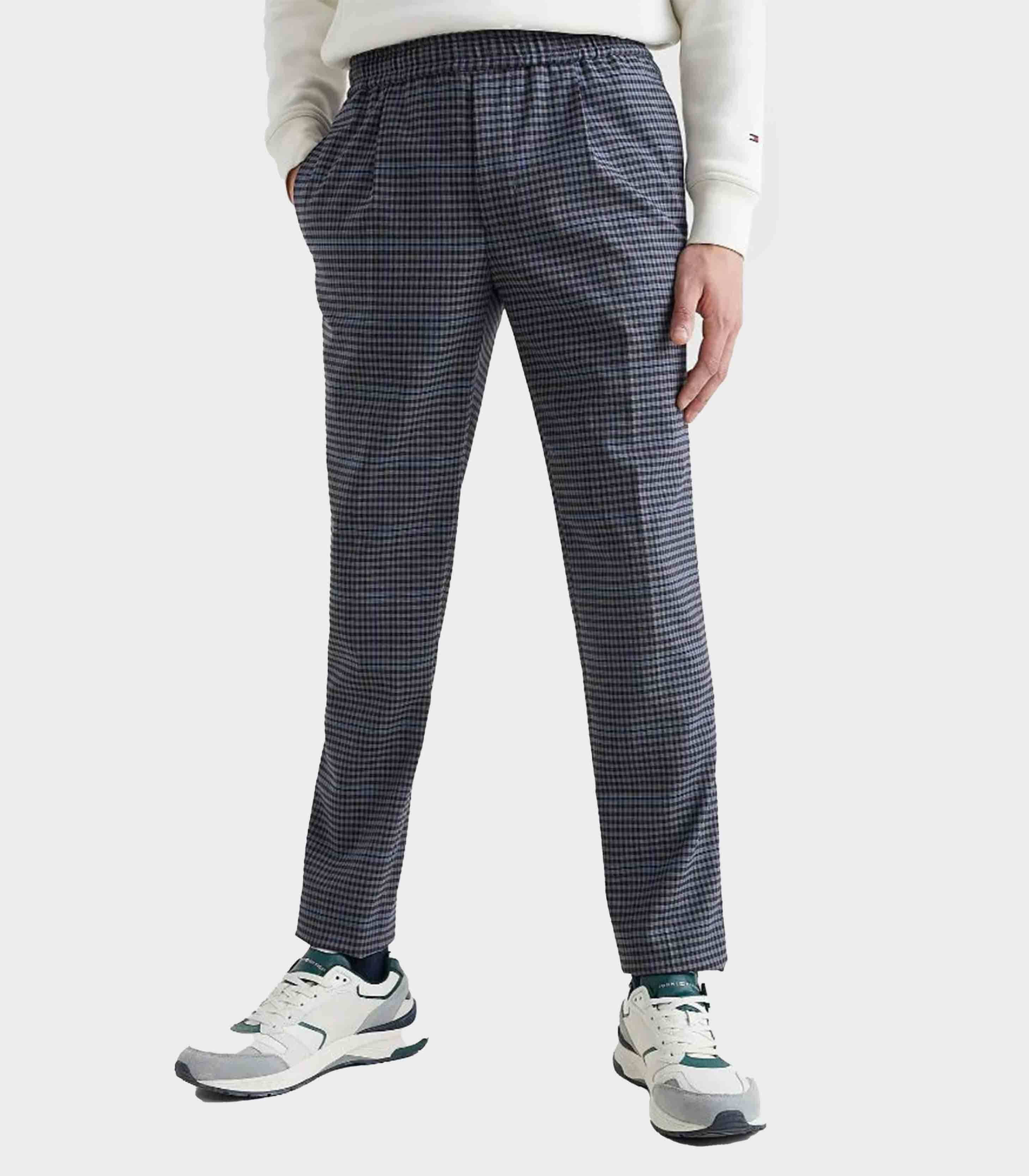 Tommy Hilfiger - Men's Check Pull On Wide Leg Trousers - Image 3
