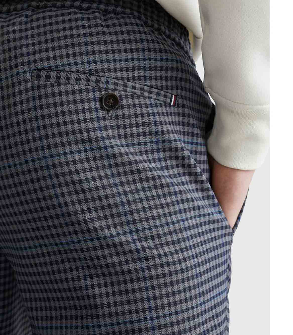 Tommy Hilfiger - Men's Check Pull On Wide Leg Trousers - Image 5