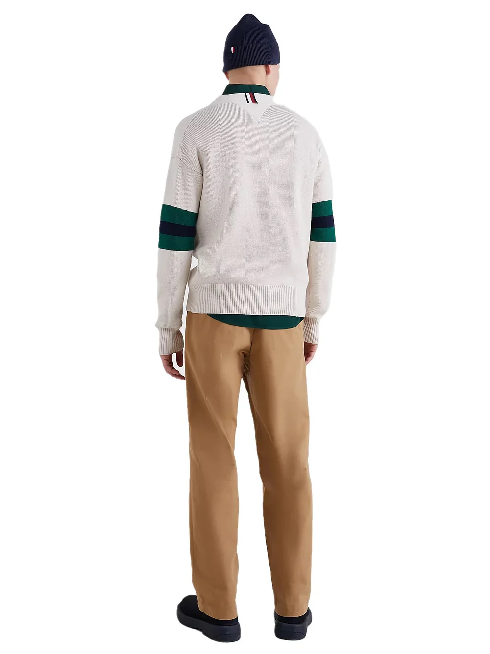 Tommy Hilfiger - Men's Stripe Crew Neck Relaxed Fit Jumper - Image 11