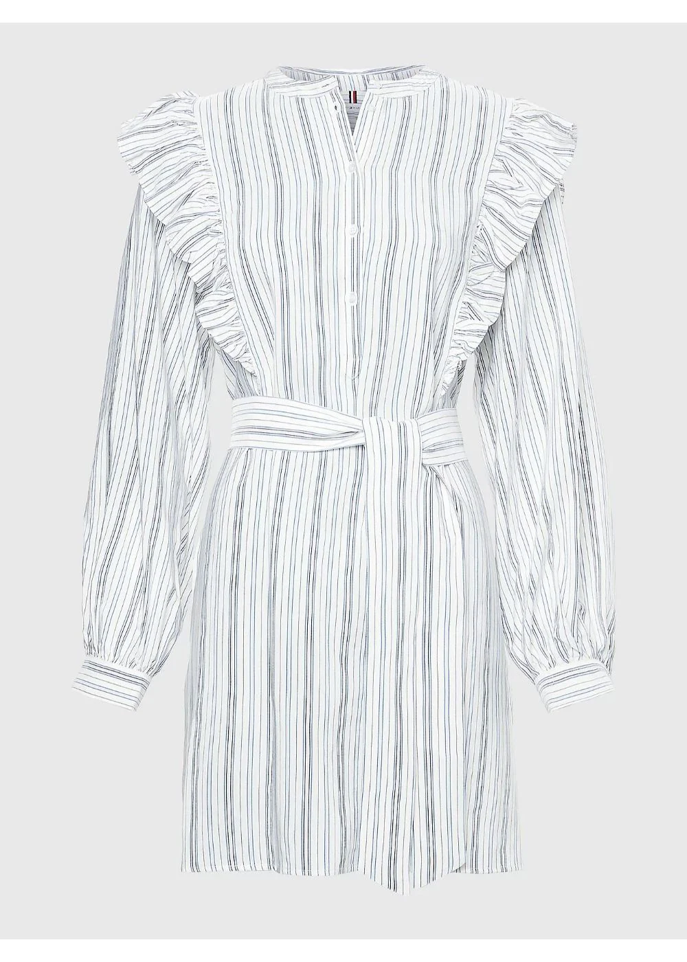 Tommy Hilfiger - Ruffle Detail Stripe Shirt Dress - Image 2