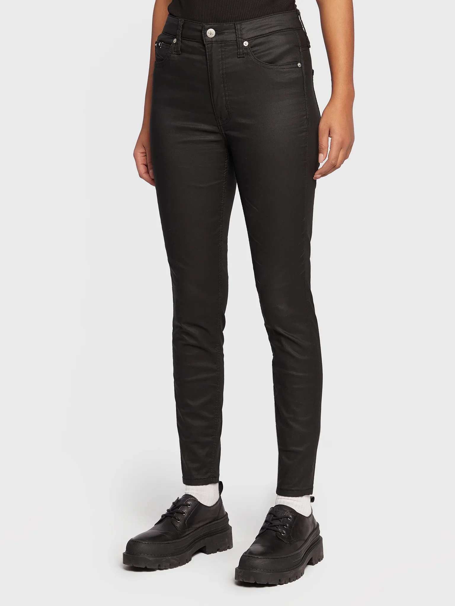 Calvin Klein Jeans - High Rise Super Skinny Ankle Jeans - Image 3