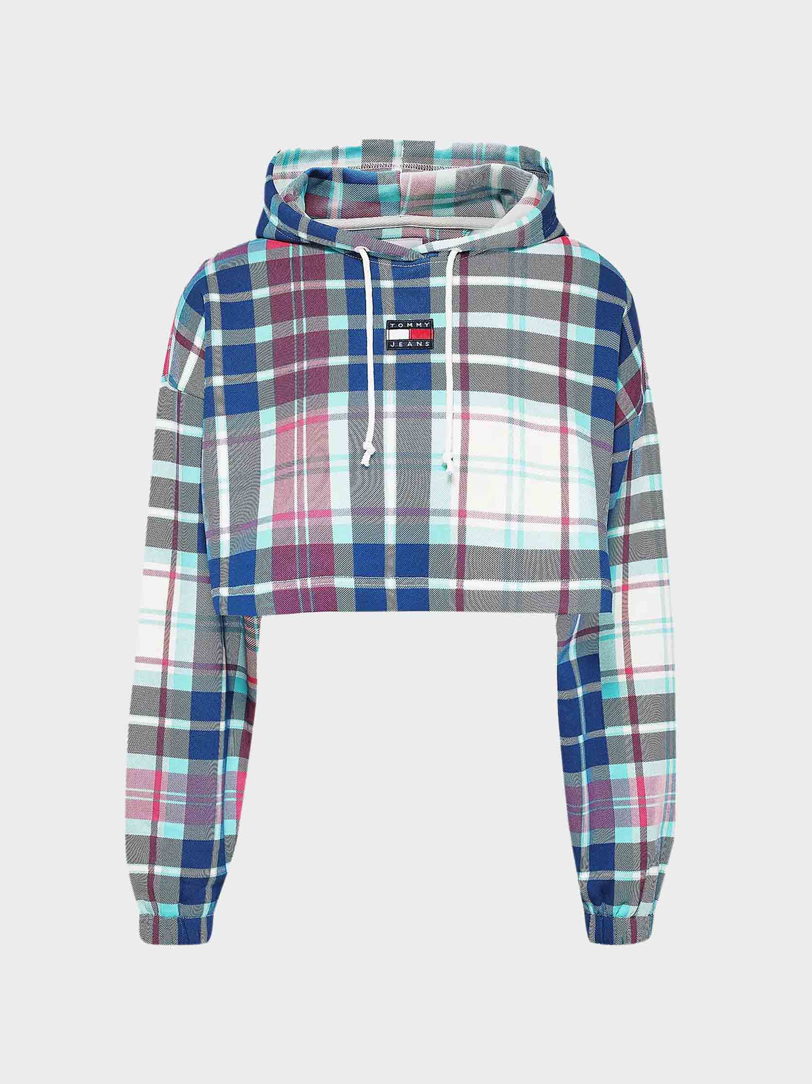 Tommy Hilfiger Jeans - Women's Tartan Cropped Fit Hoody - Image 5