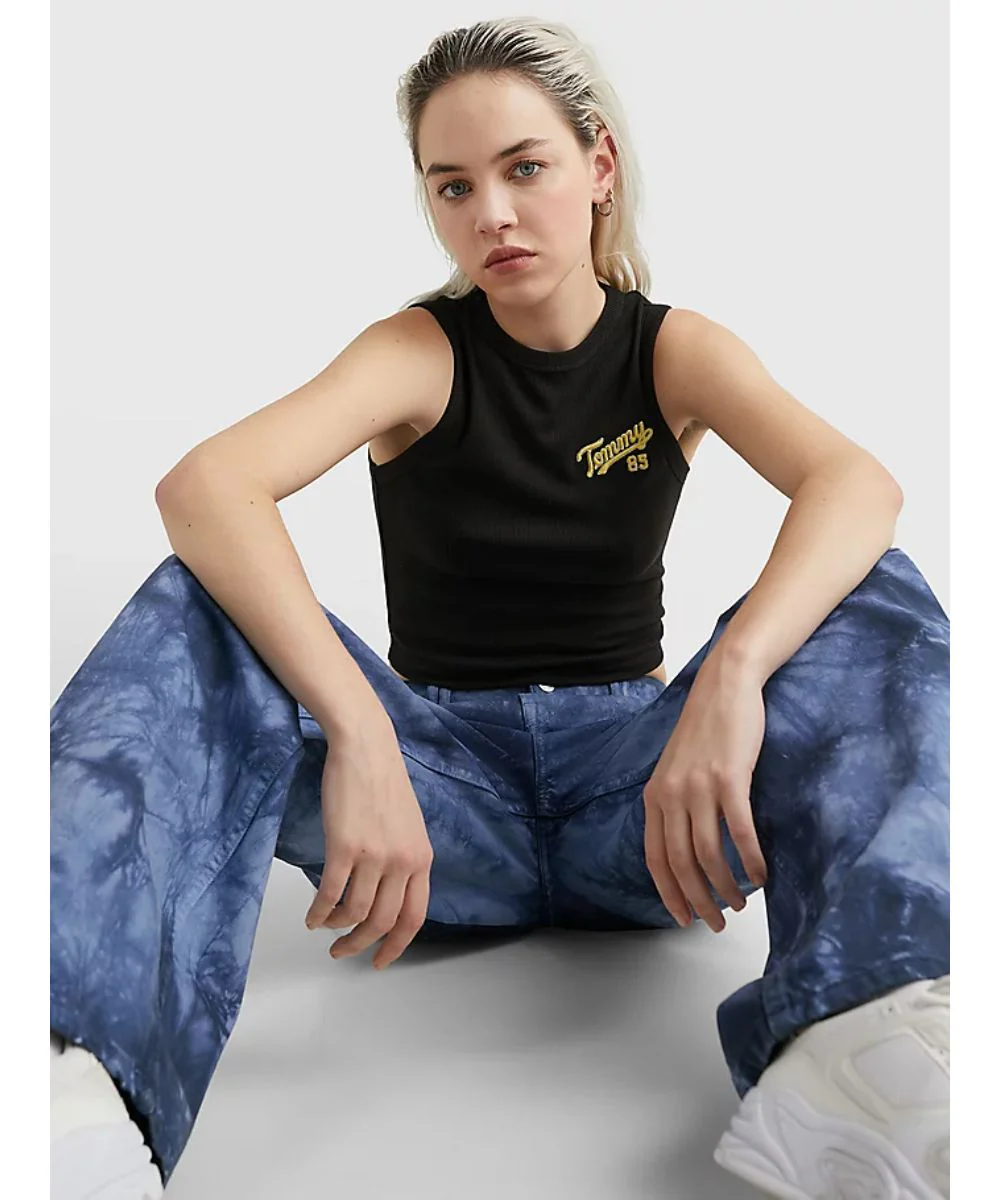 Tommy Hilfiger Jeans - college crop tank top - women - Image 6