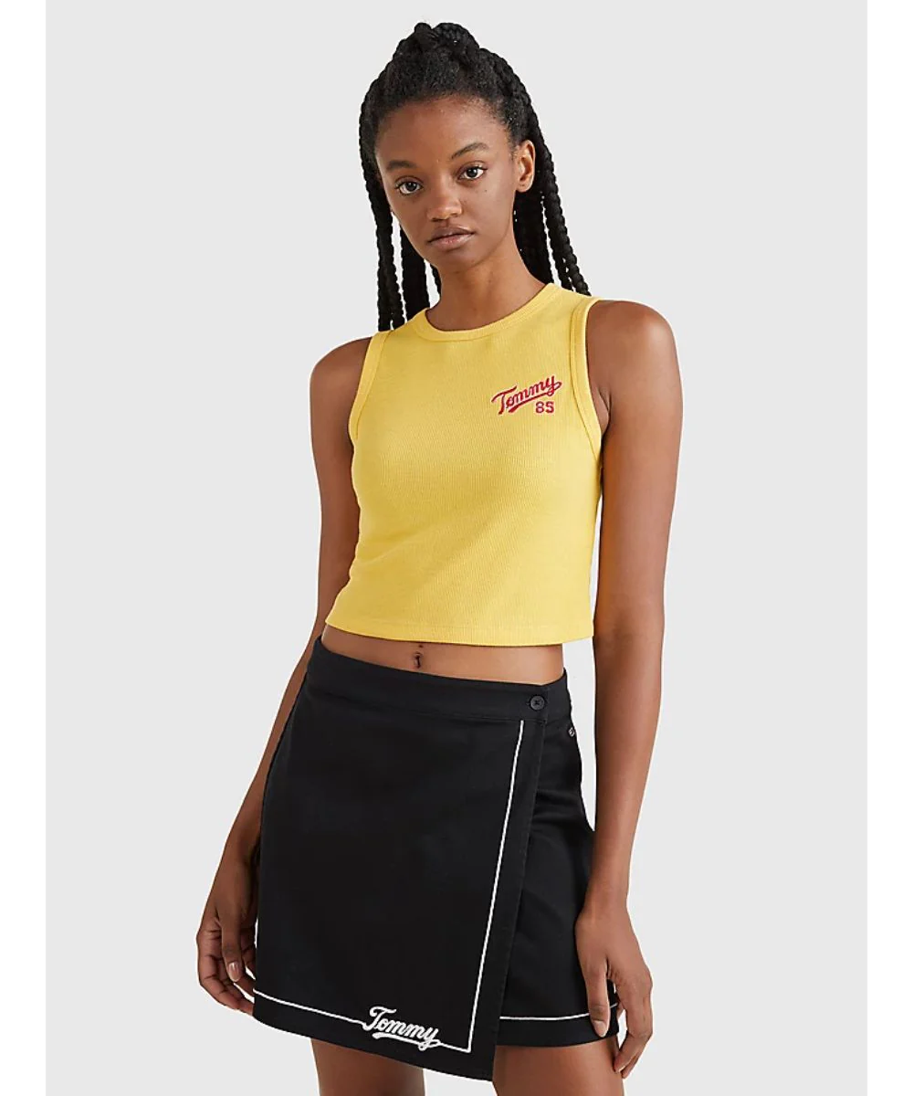 Tommy Hilfiger Jeans - college crop tank top - women - Image 7