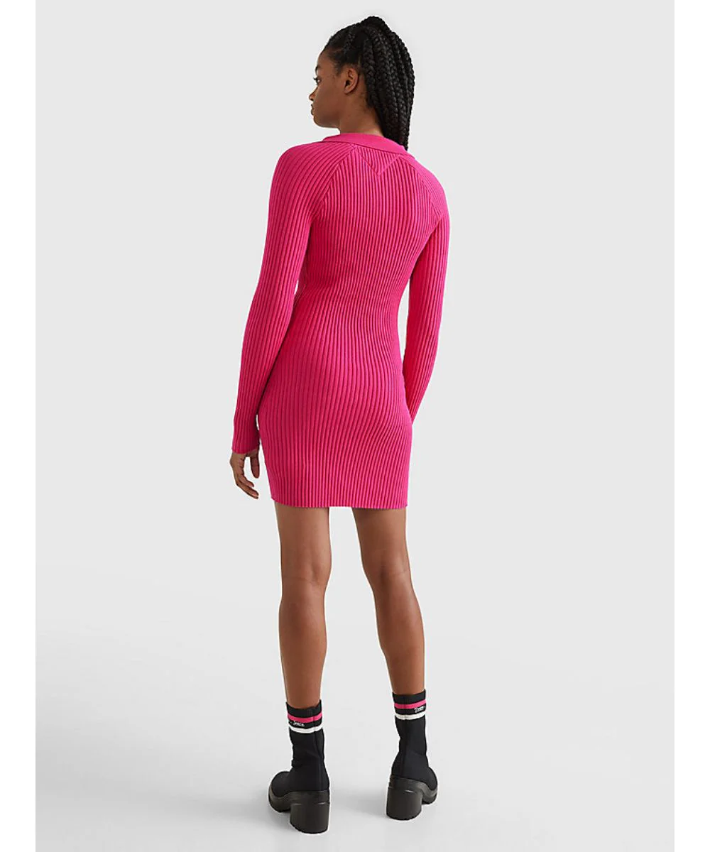 Tommy Hilfiger Jeans - Ribbed Badge Jumper Dress - Image 3