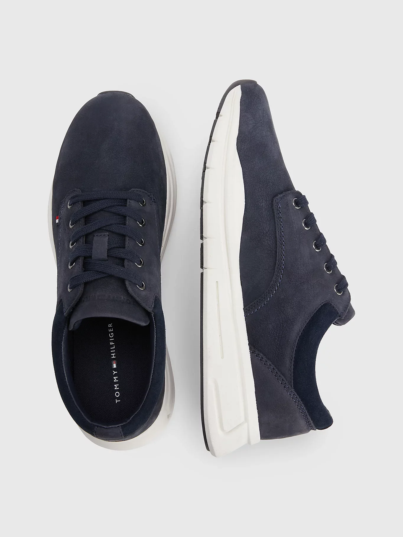 Tommy Hilfiger - Men's Leather Hybrid Lace-Up Trainers - Image 5