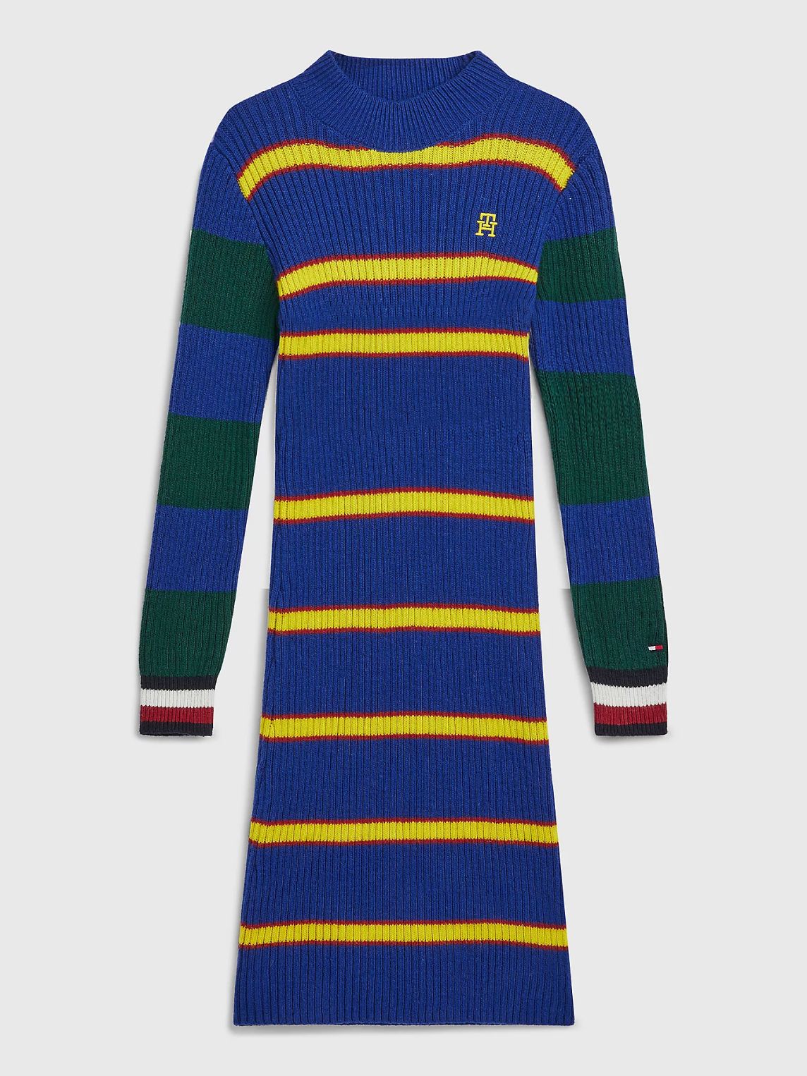 Tommy hilfiger  - Girls -  varsity stripe maxi - length sweater dress slim fit - Image 2