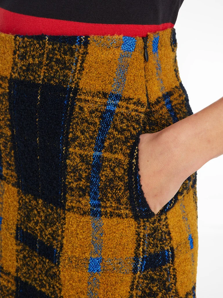 Tommy Hilfiger -Tartan Bouclé Skirt - Image 3
