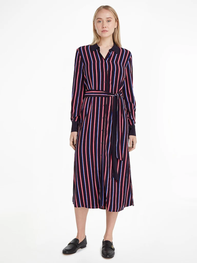 Tommy Hilfiger - Stripe Midi Shirt Dress Regular Fit - Image 2