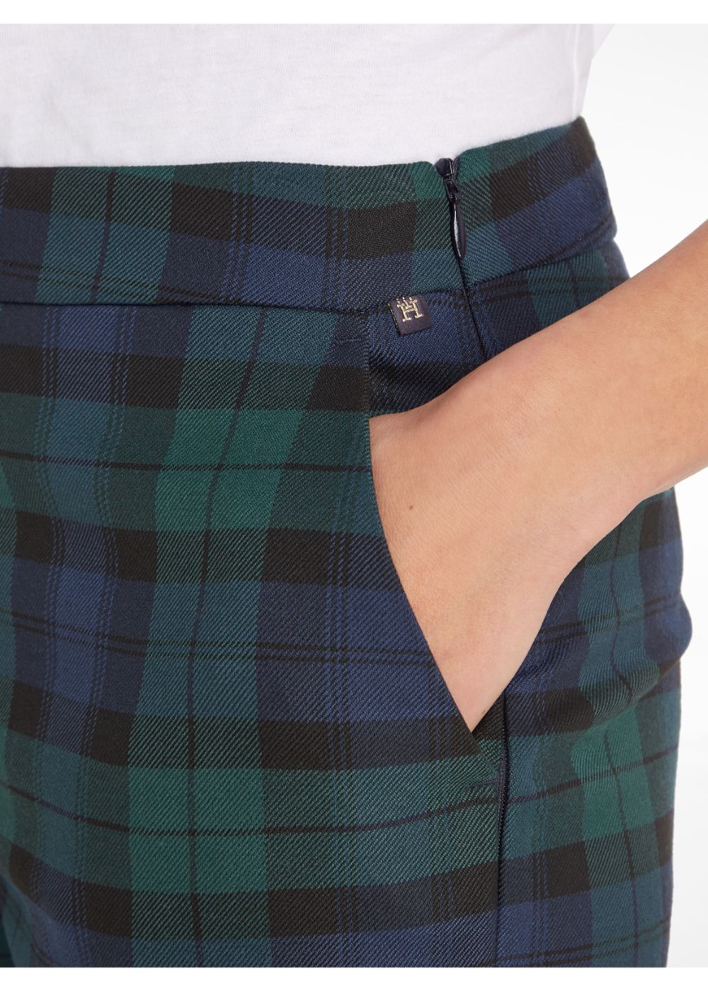 Tommy Hilfiger - Black Watch Tartan Slim Fit Trousers - Image 12