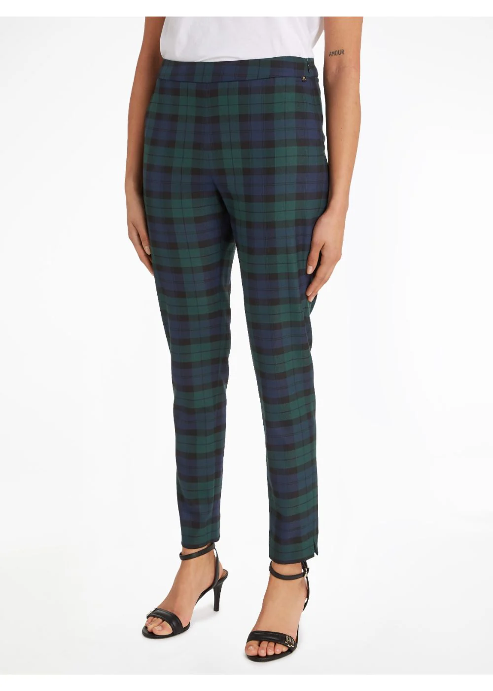 Tommy Hilfiger - Black Watch Tartan Slim Fit Trousers - Image 2