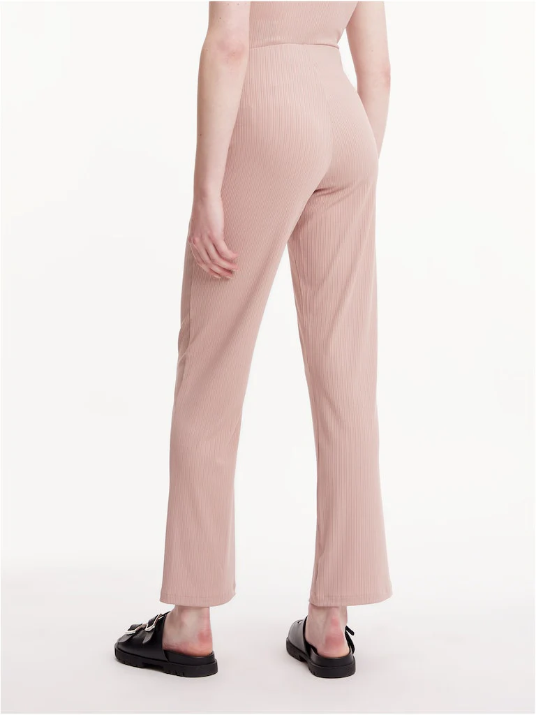 Calvin Klein Jeans - Shiny Rib Wide Leg Pants Relaxed Fit - Image 8