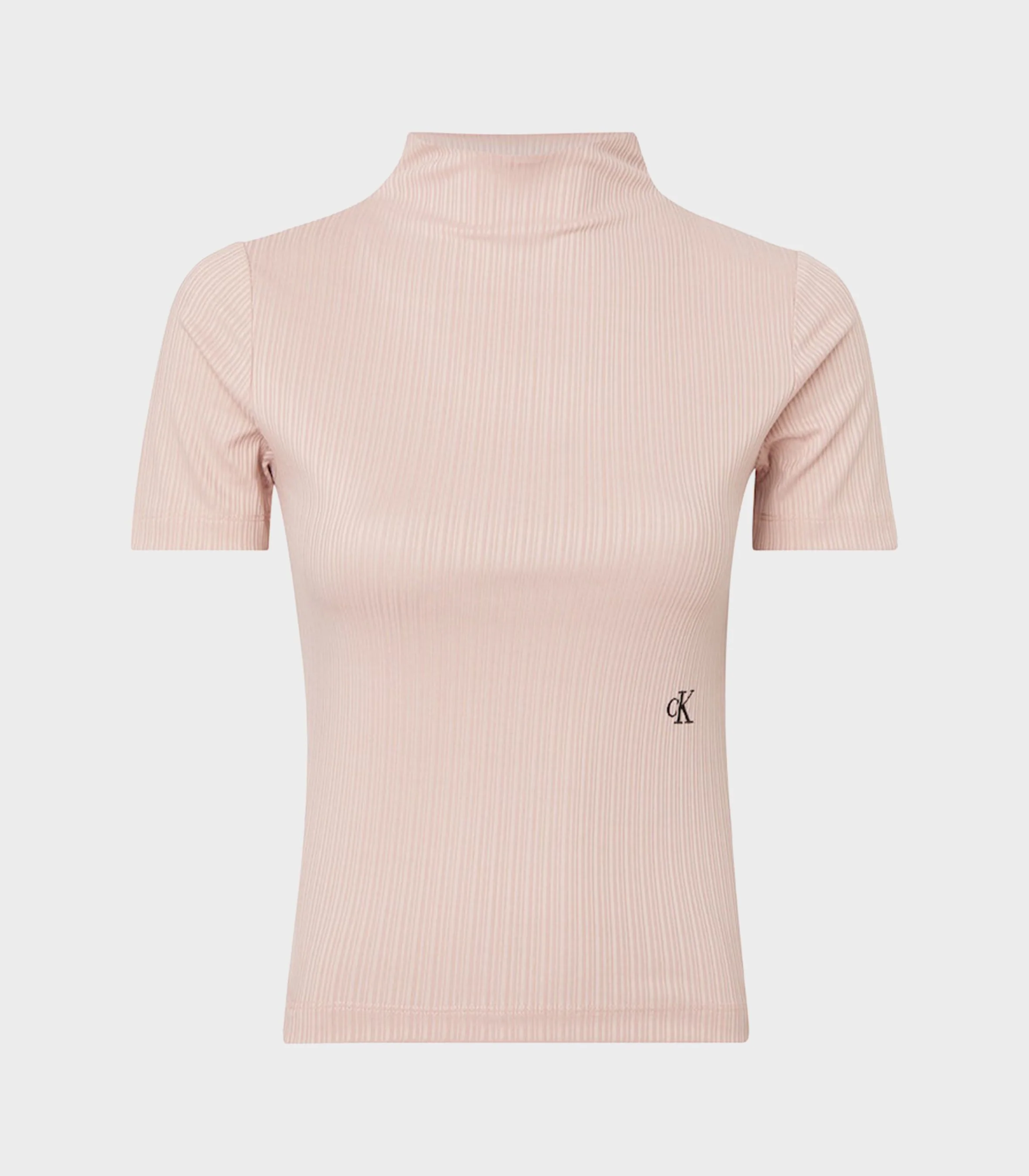 Calvin Klein Jeans - Shiny Rib High Neck Short Sleeve Tshirt Slim Fit - Image 6