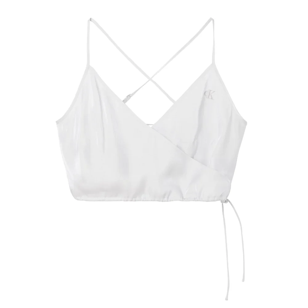 Calvin Klein Jeans - sleeveless cropped strappy top - women - Image 2