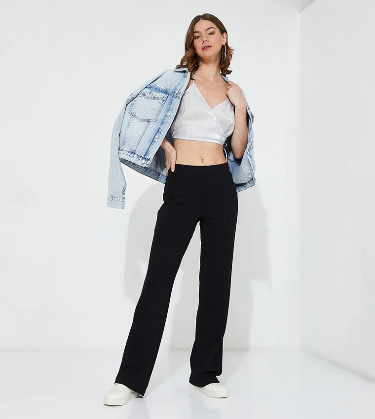 Calvin Klein Jeans - sleeveless cropped strappy top - women - Image 5