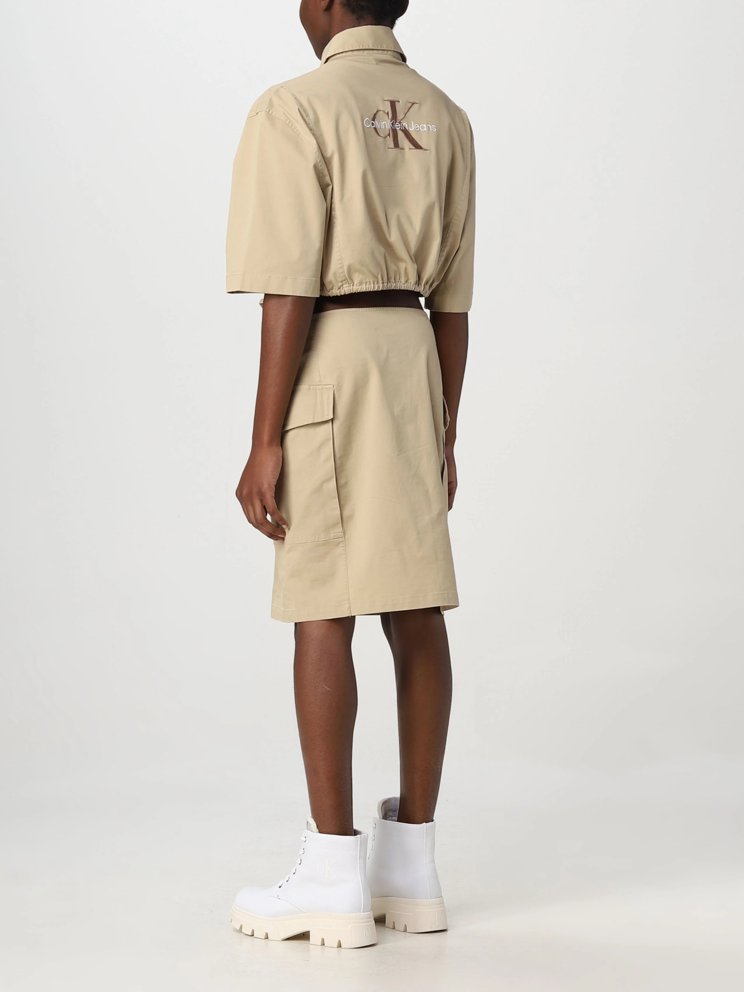 Calvin Klein Jeans - Cotton Twill Cut Out Shirt Dress Regular Fit - Image 2