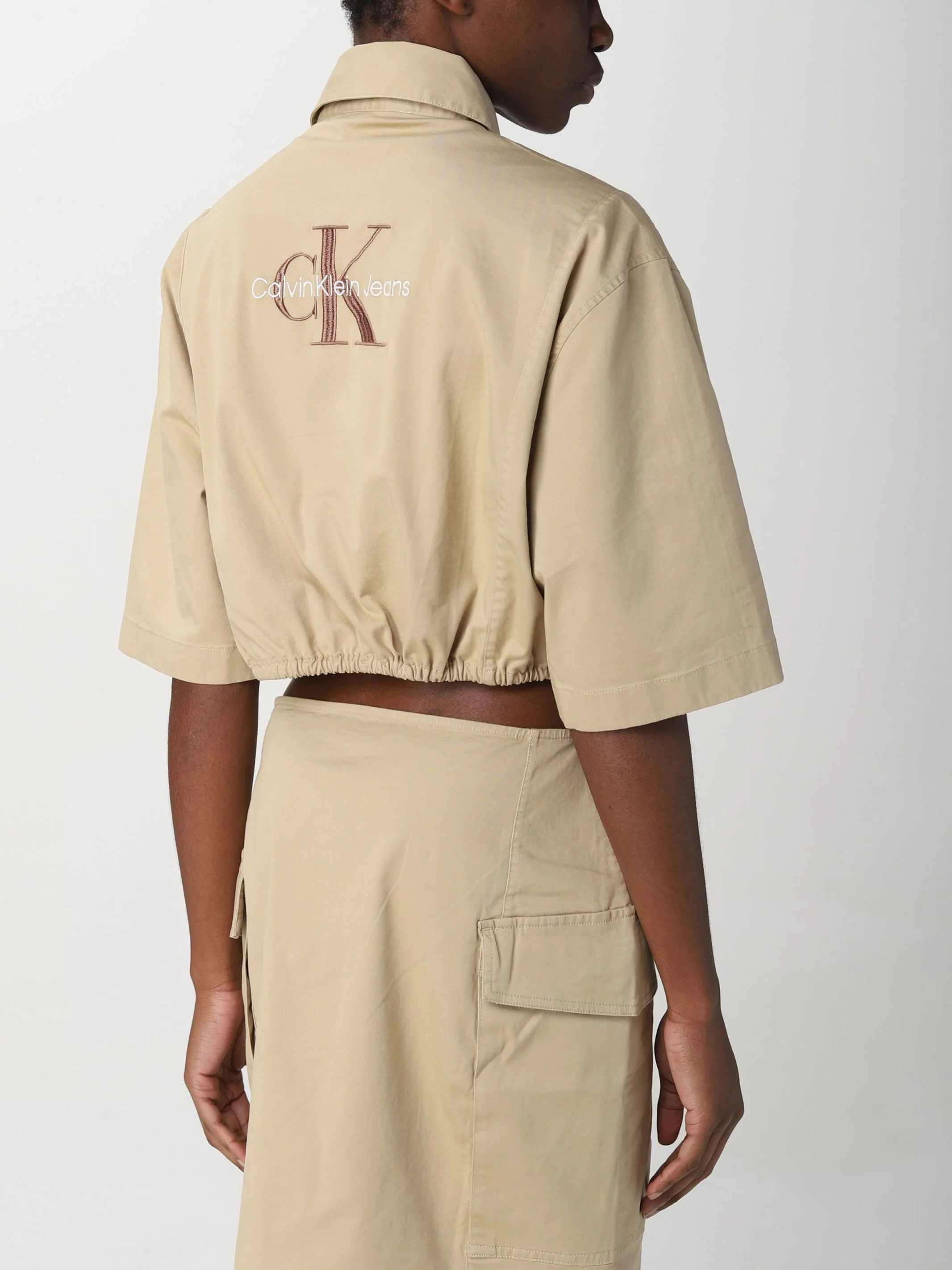Calvin Klein Jeans - Cotton Twill Cut Out Shirt Dress Regular Fit - Image 3