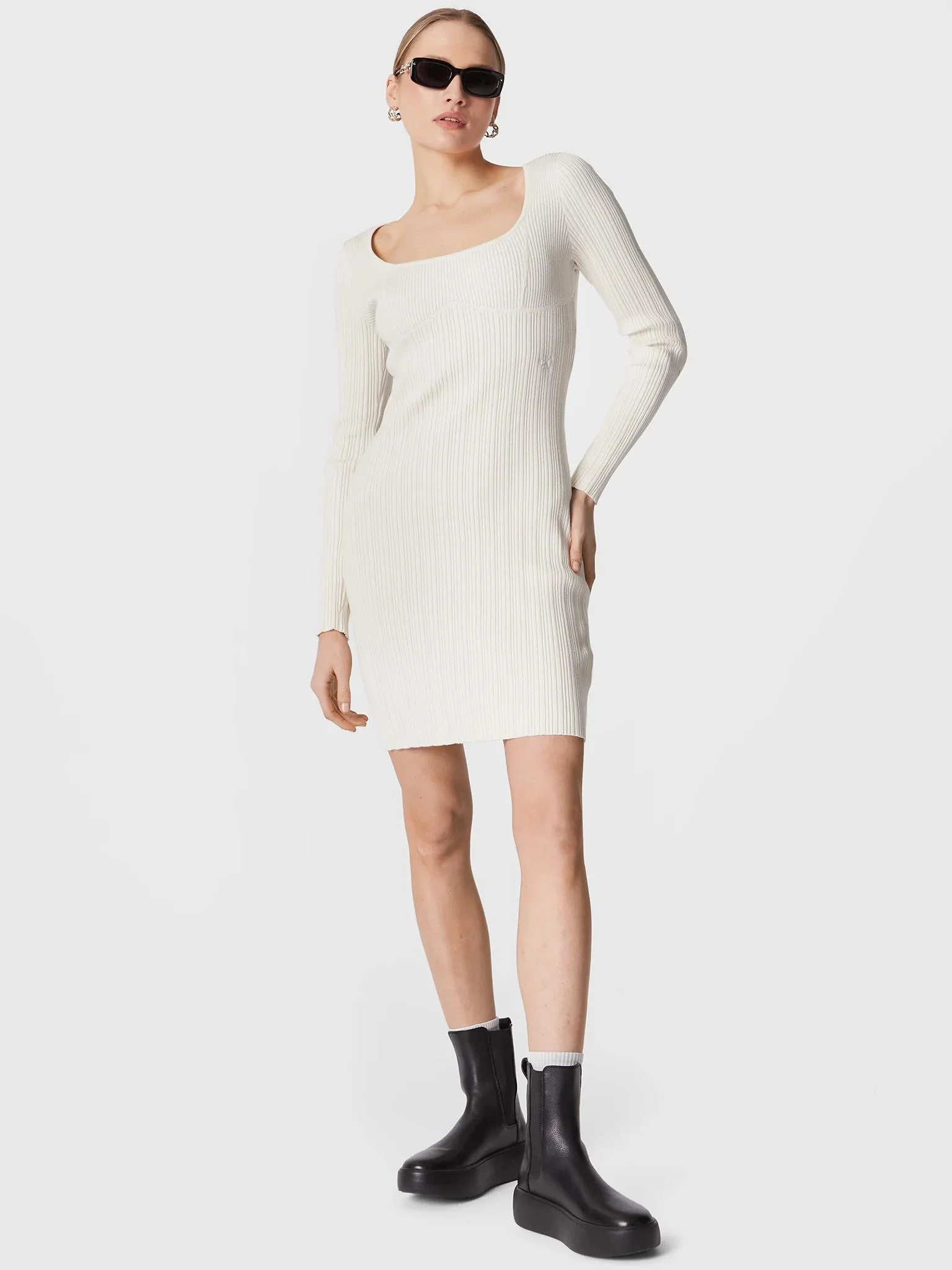 Calvin Klein Jeans - Bustier Sweater Dress - Image 4