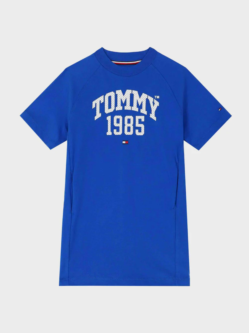 Tommy Hilfiger - Girls Varsity Logo T-Shirt Dress Regular Fit - Image 8