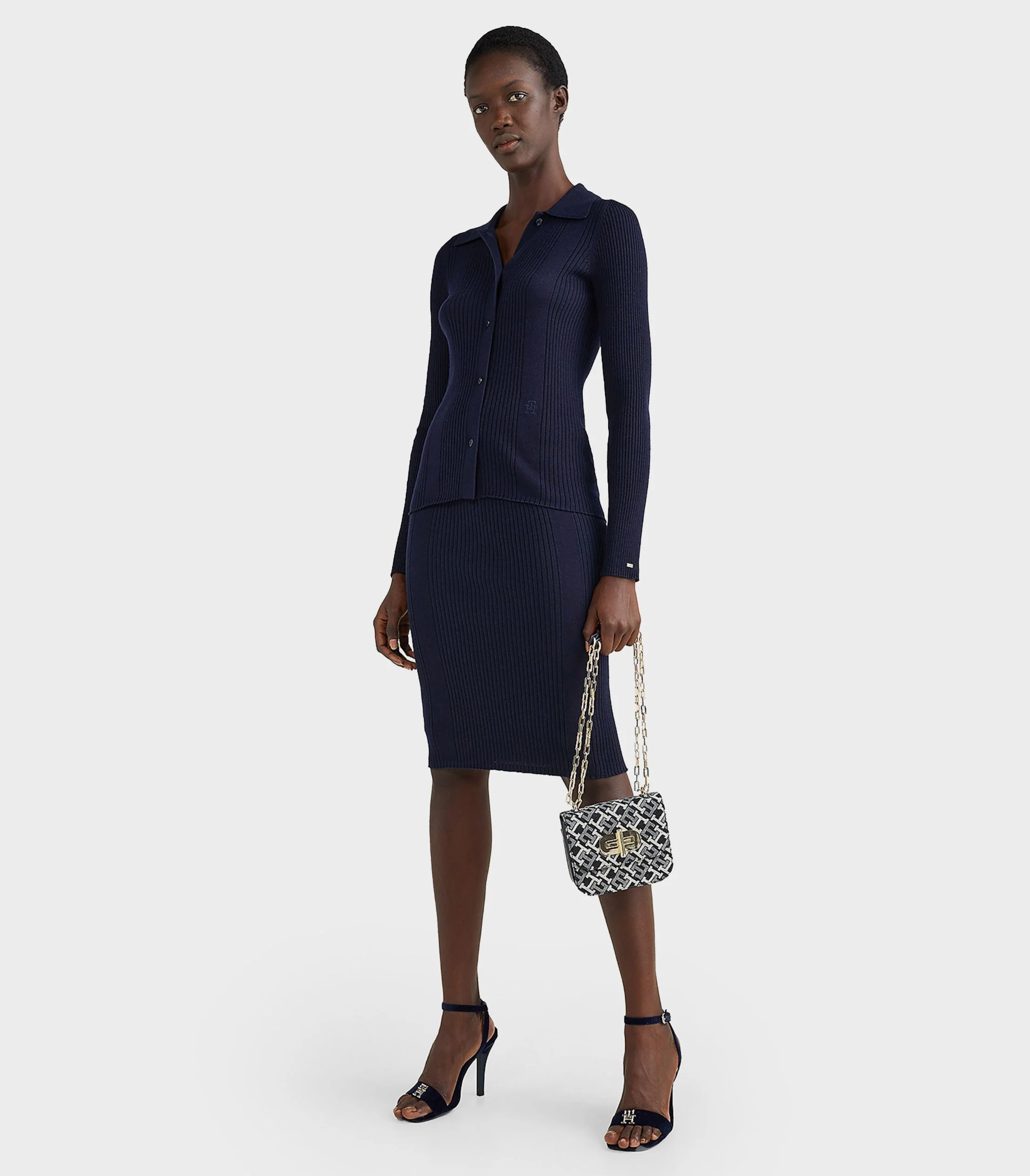 Tommy Hilfiger - Women's  Fitted Ribs Pencil Skirt Slim Fit - Image 2