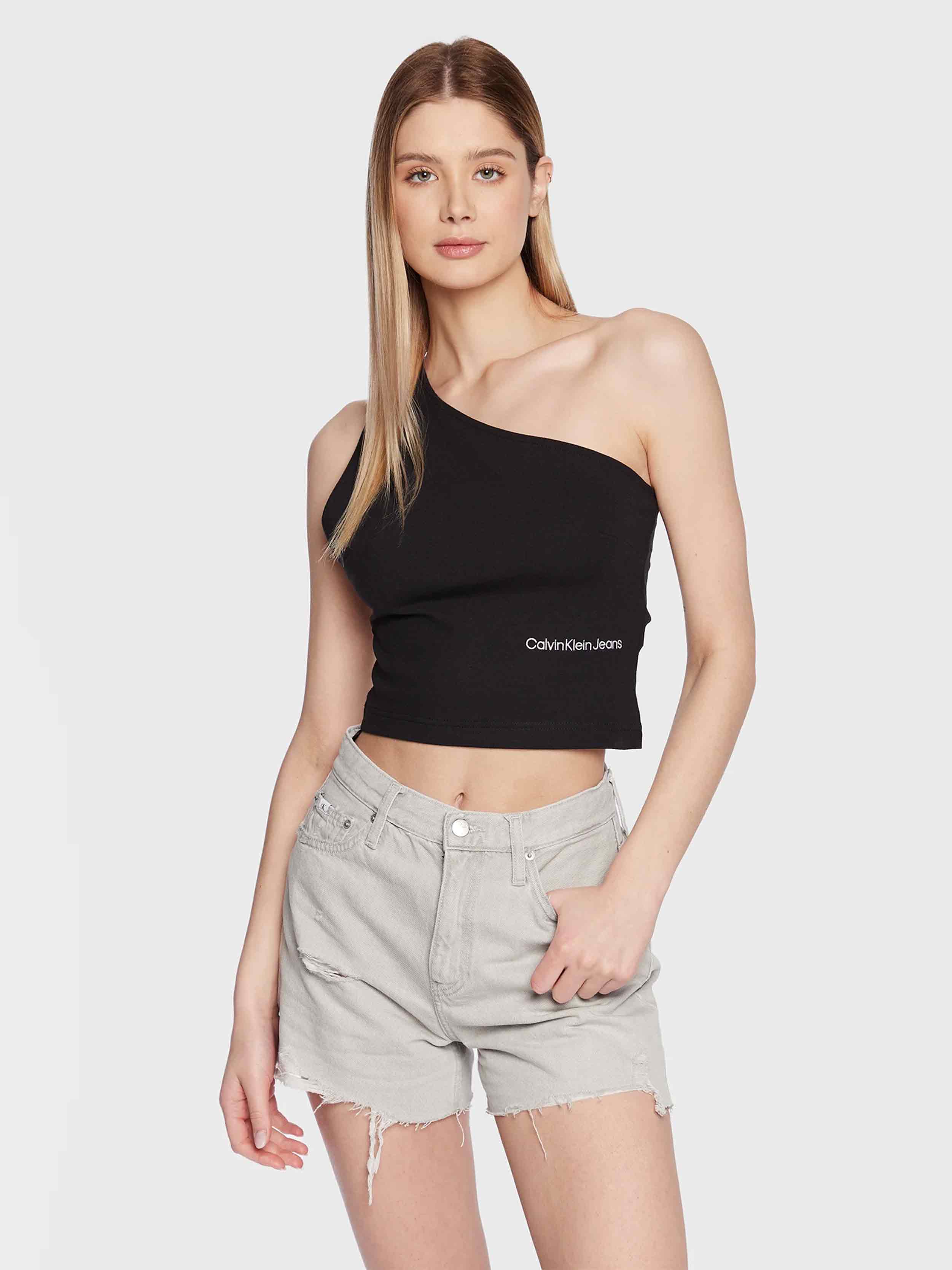 Calvin Klein Jeans - Women's Cut Out Milano Top Slim Fit - Image 3