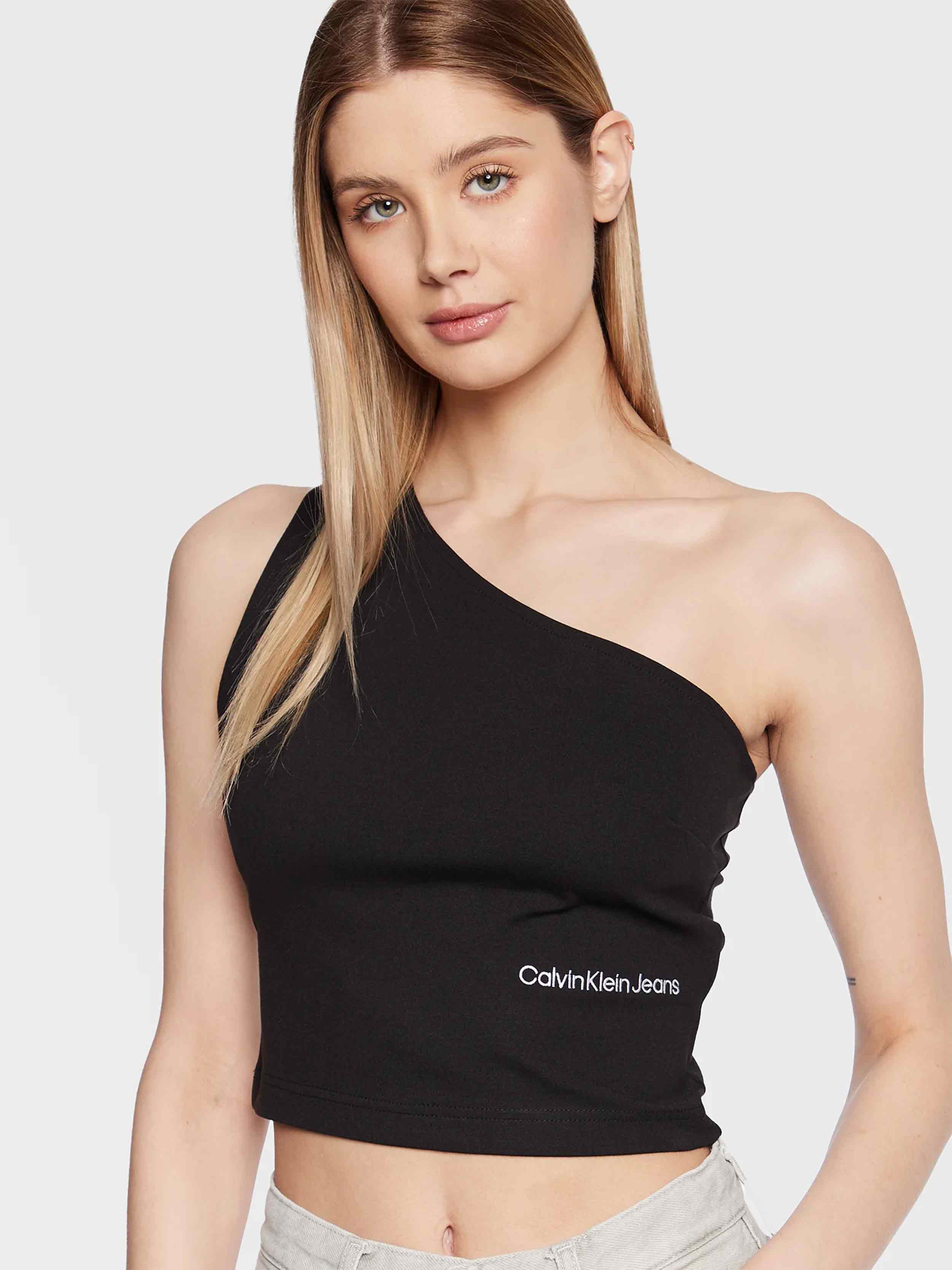 Calvin Klein Jeans - Women's Cut Out Milano Top Slim Fit - Image 5