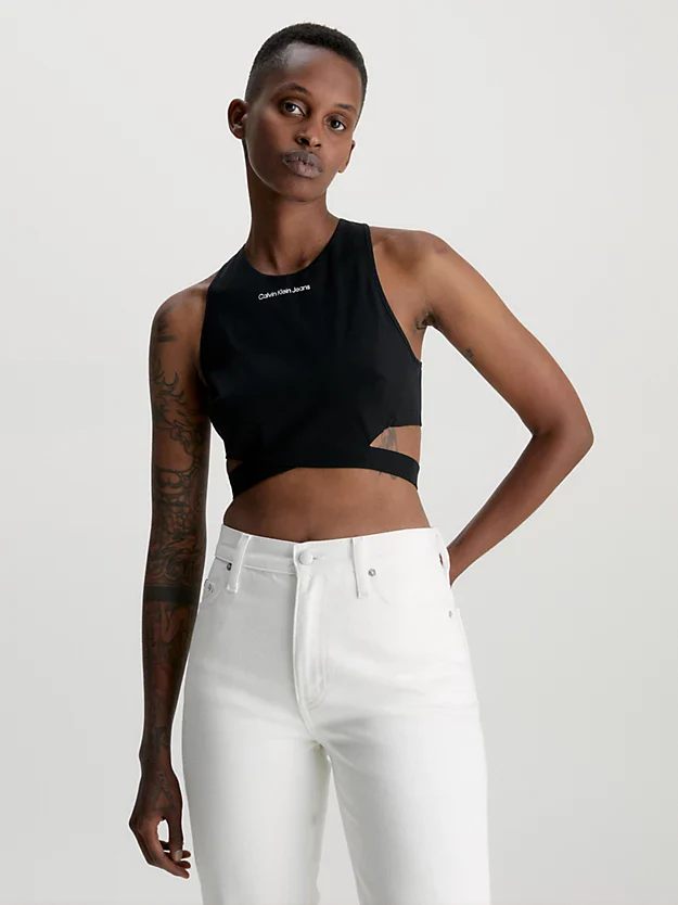 Calvin Klein Jeans - Women's Cut Out Back Zip Top - Image 4