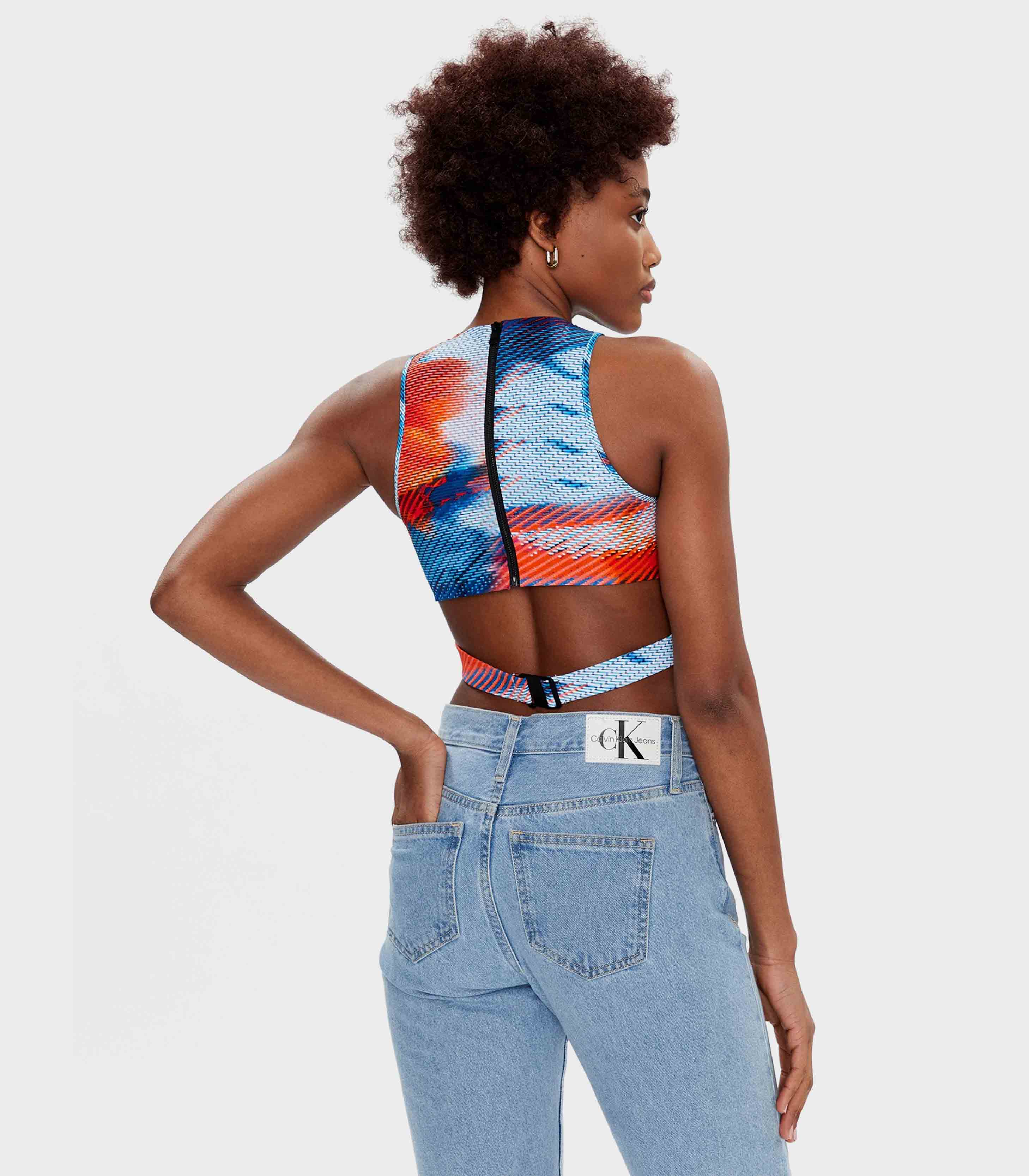 Calvin Klein Jeans - Women's Cut Out Back Zip Top - Image 7