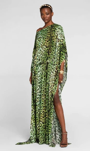 Roberto Cavalli - Jaguar Print Kaftan Dress - Image 2