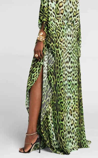 Roberto Cavalli - Jaguar Print Kaftan Dress - Image 3