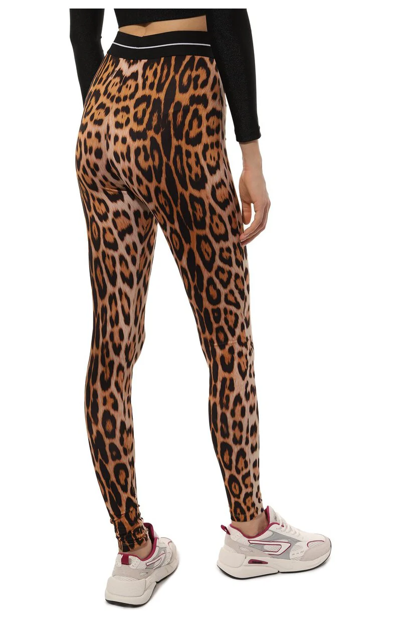 Roberto Cavalli - Women's Animal-Print High-Waist Leggings - Image 3