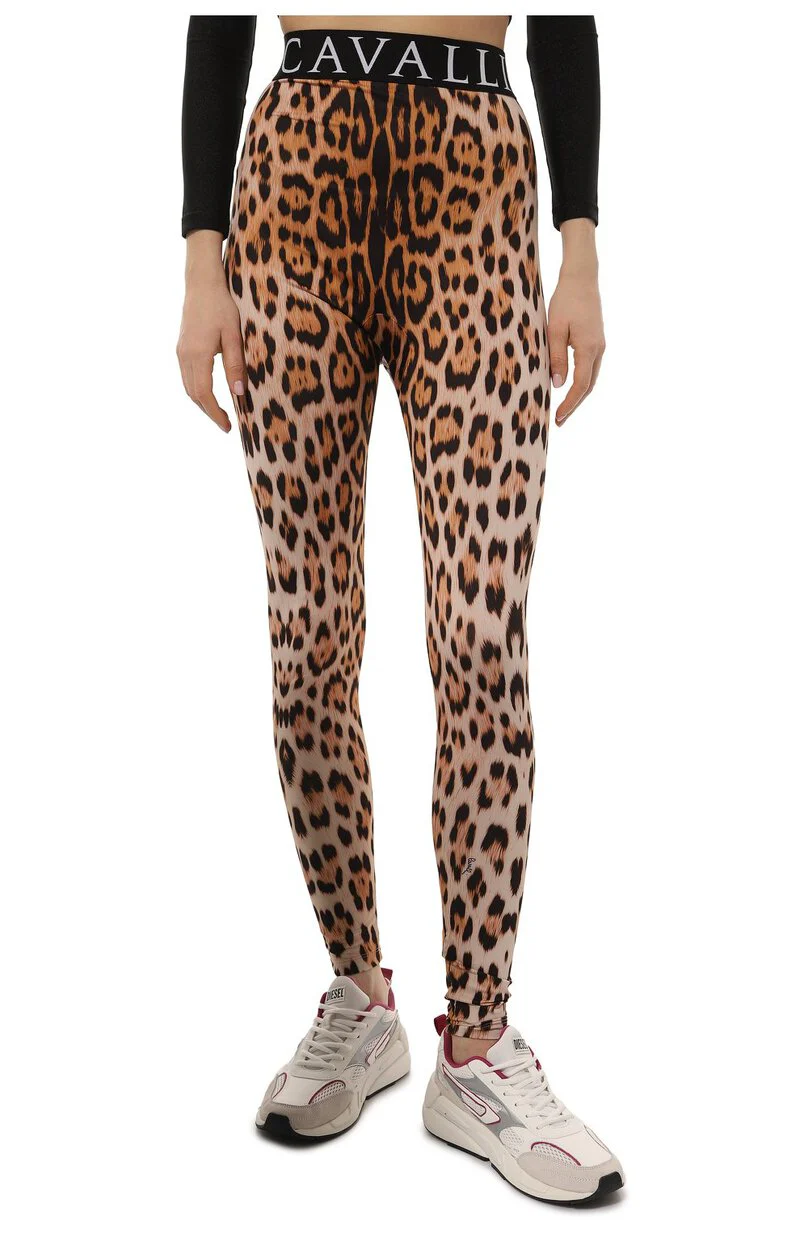 Roberto Cavalli - Women's Animal-Print High-Waist Leggings - Image 4