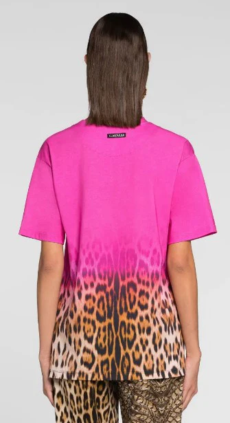 Roberto Cavalli - Jaguar-Print Cotton T-Shirt - Image 4
