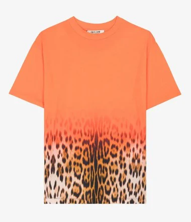 Roberto Cavalli - Jaguar-Print Cotton T-Shirt - Image 5