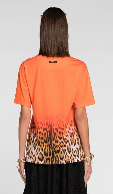 Roberto Cavalli - Jaguar-Print Cotton T-Shirt - Image 9