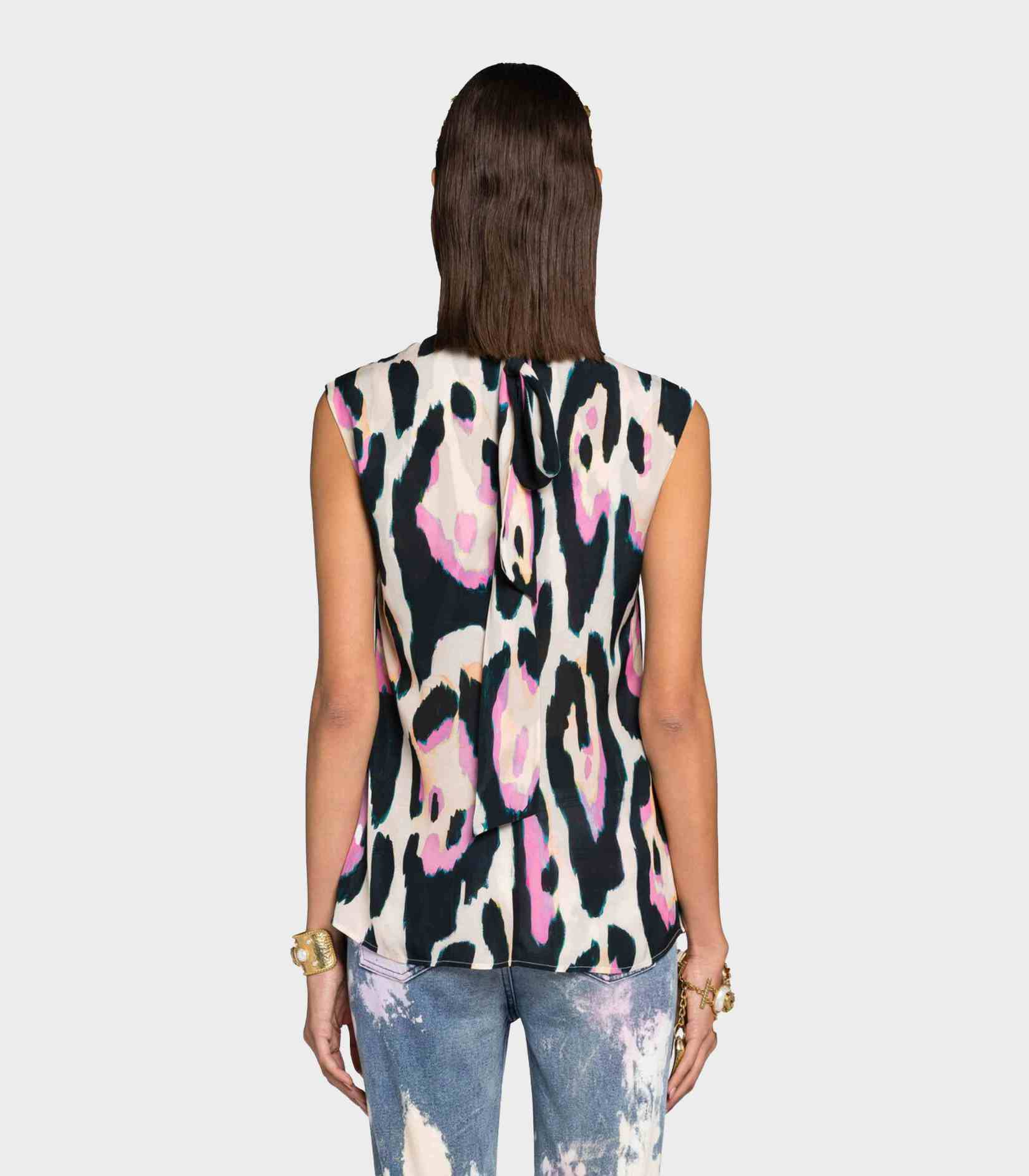 Roberto Cavalli - Jaguar-Print Top - Image 8