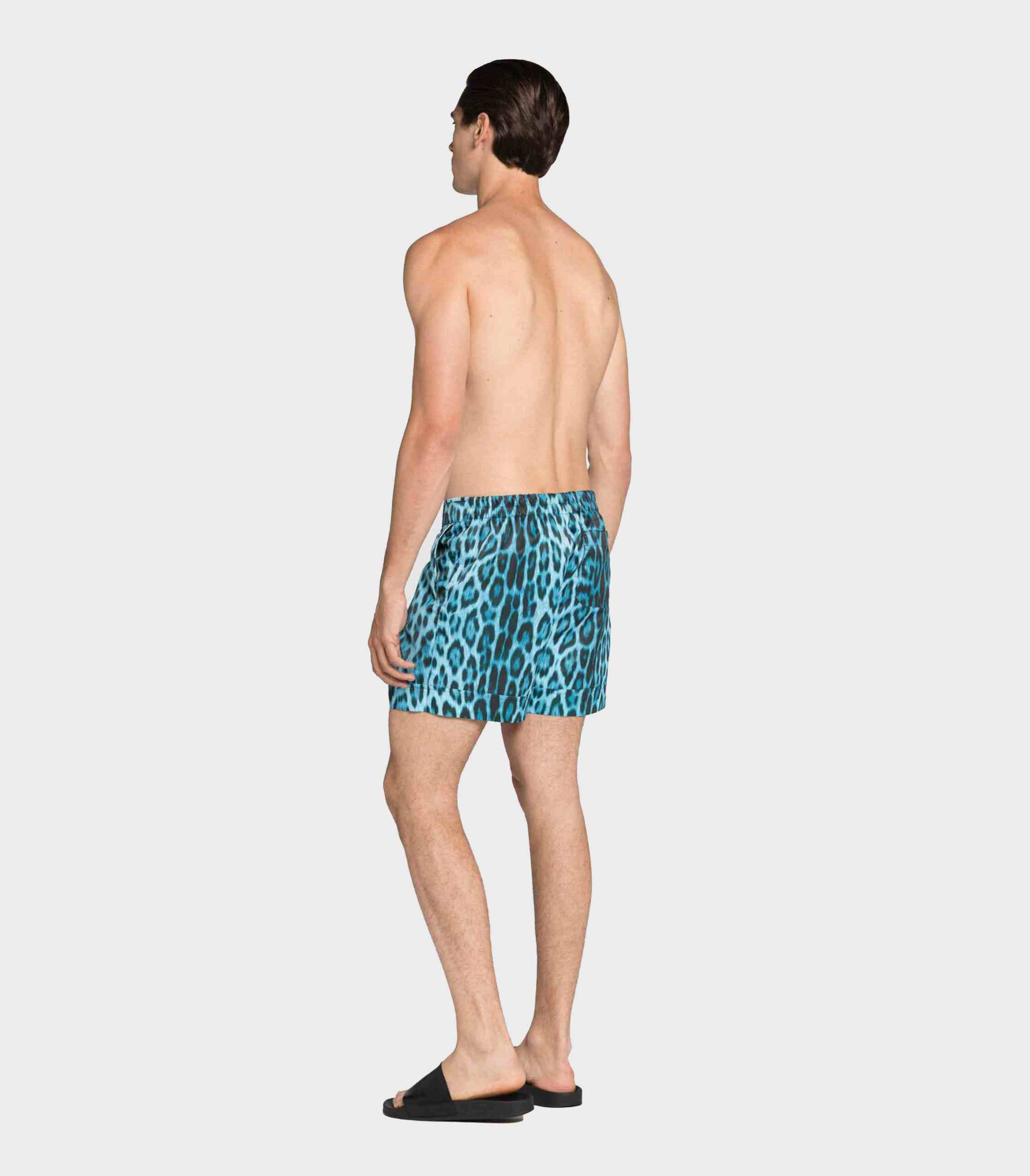 Roberto Cavalli - Men's Leopard Print Drawstring Swim Shorts - Image 3