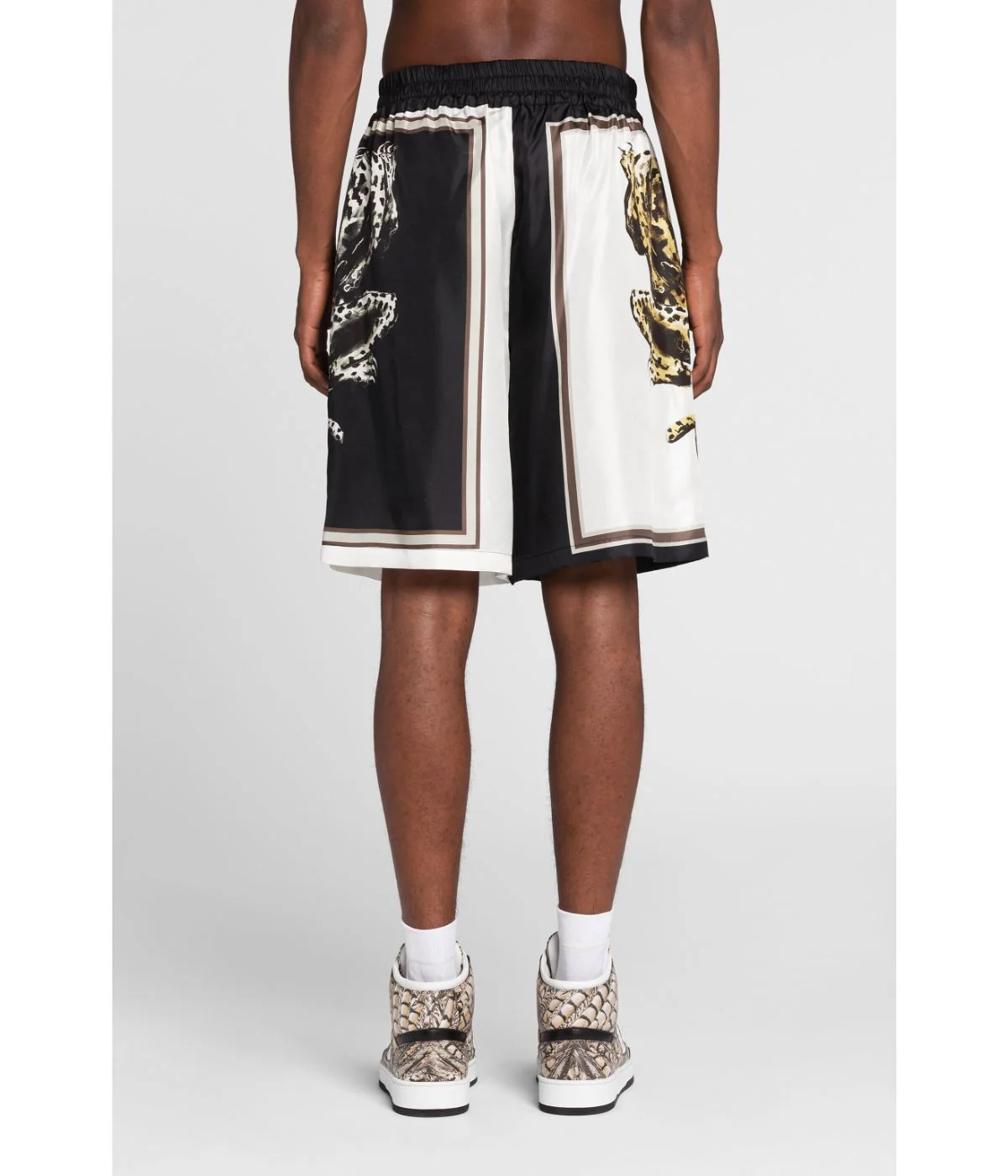 Roberto Cavalli - Men's Panther Print Knee Length Shorts - Image 4