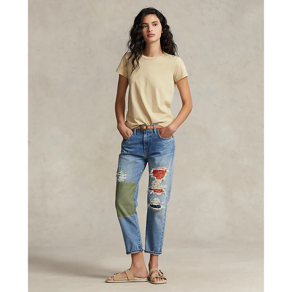 Polo Ralph Lauren - The Slim Boyfriend Patchwork Jeans - Image 3