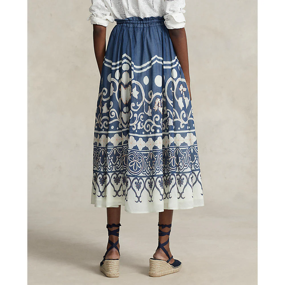 Polo Ralph Lauren - Print Beaded Voile A-Line Skirt - Image 2