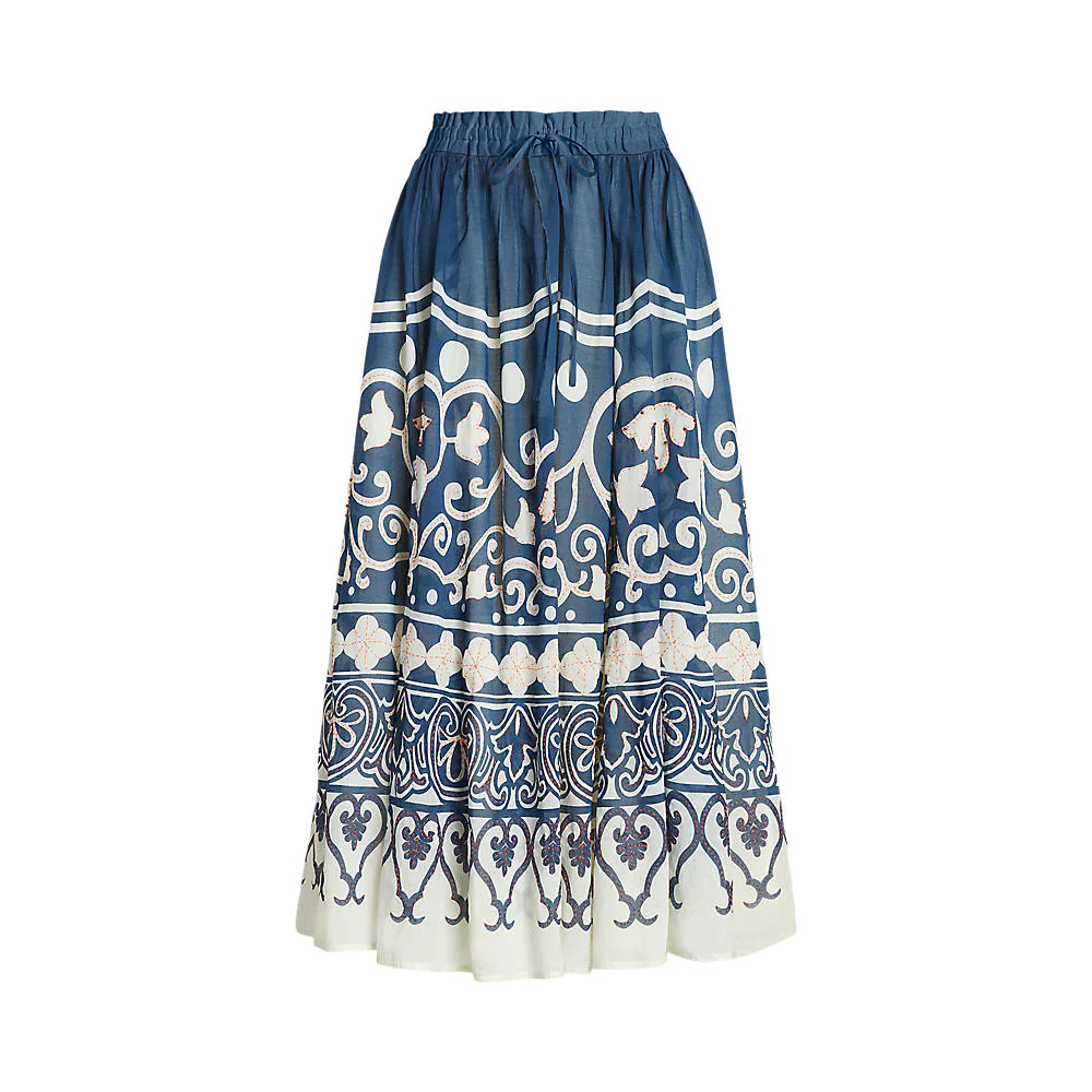 Polo Ralph Lauren - Print Beaded Voile A-Line Skirt - Image 3
