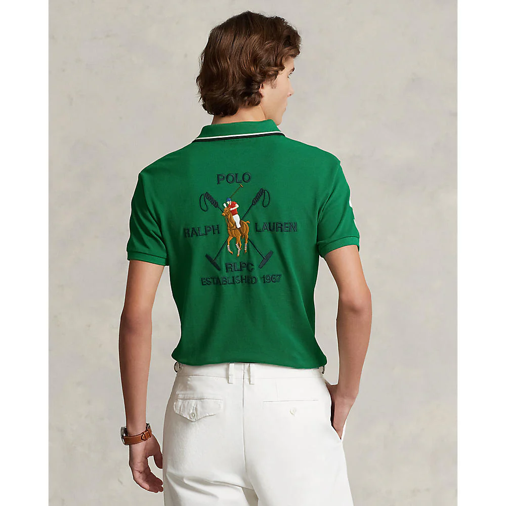 Polo Ralph Lauren - Men's Custom Slim Fit Crest Mesh Polo Shirt - Image 3